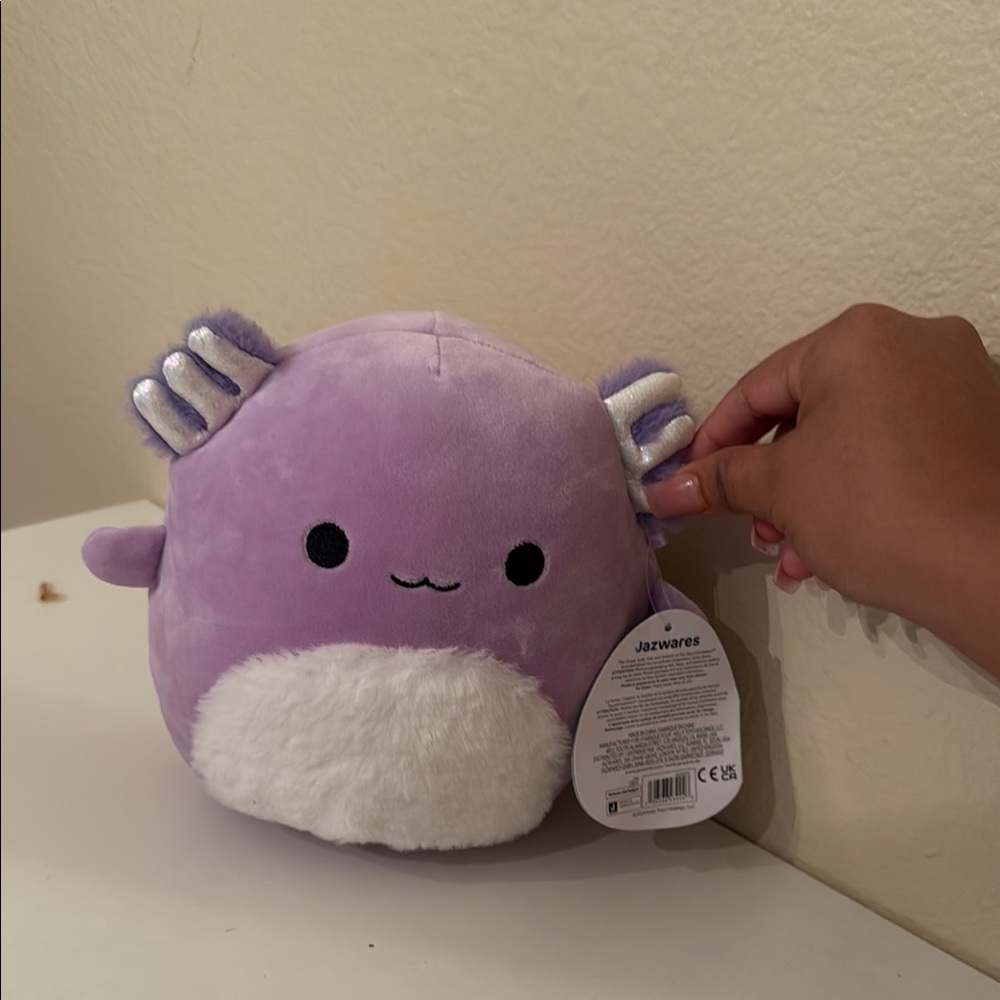 Squishmallows Purple and White Plush